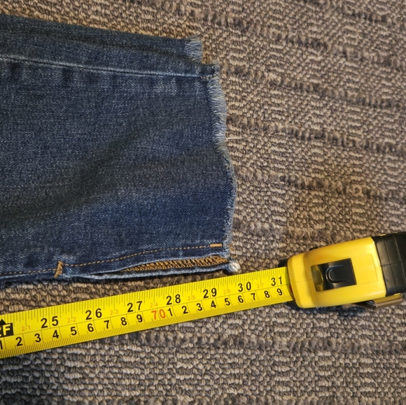 Guc Loft Sz 10 Skinny Women's Jeans W Stitch Details. Slit At Ankle. - Picture 12 of 13